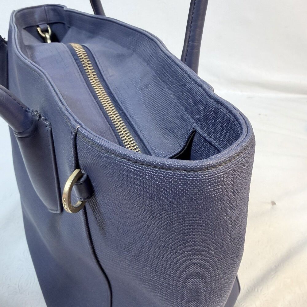 Dagne Dover Signature Navy Tote READ DAMAGE - Picture 8 of 16
